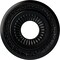 Ekena Millwork Lauren Ceiling Medallion (Fits Canopies up to 6 1/4"), 20 5/8"OD x 6 1/4"ID x 1 3/8"P, Jet Black CM20LNBLF - alternate 1